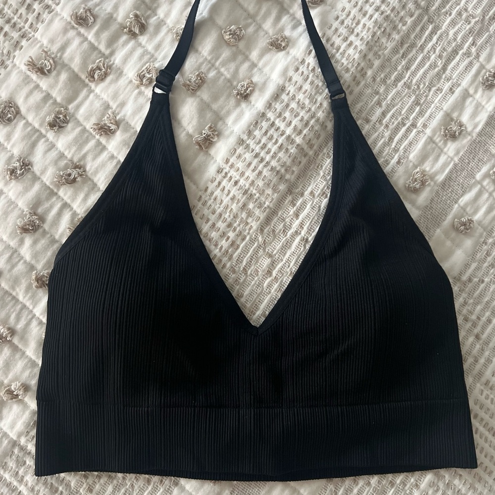 Black Halter Neck Bra